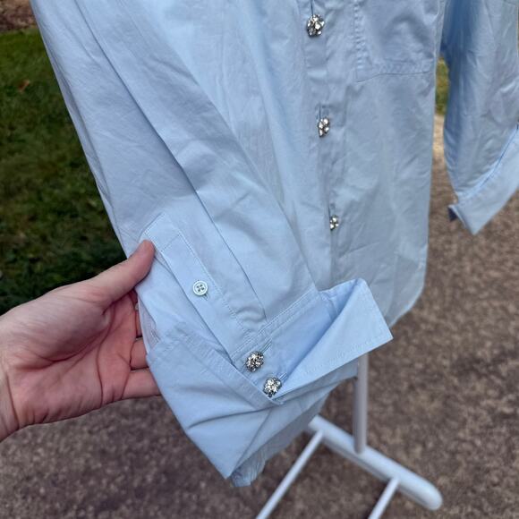 J.Crew Organic Cotton Garçon Shirt - Light Blue, Size 10 - Picture 6 of 7